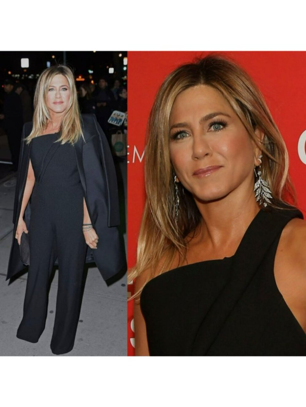 Brandon Maxwell Black One Shoulder Wide Leg Jumpsuit Jennifer Aniston - Picture 13 of 13